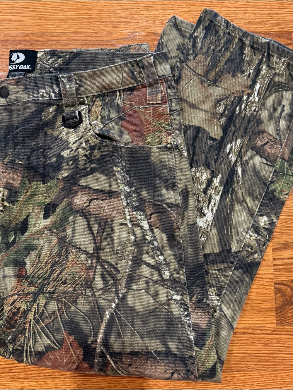 Mossy Oak Men's Camouflage Relaxed Jeans - Green, Brown, Tan